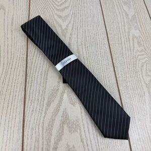 596 Alfani Men's Tie Ozark Stripe 001 Black $55 Polyester